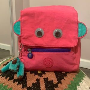 Hot pink Kipling lunch box